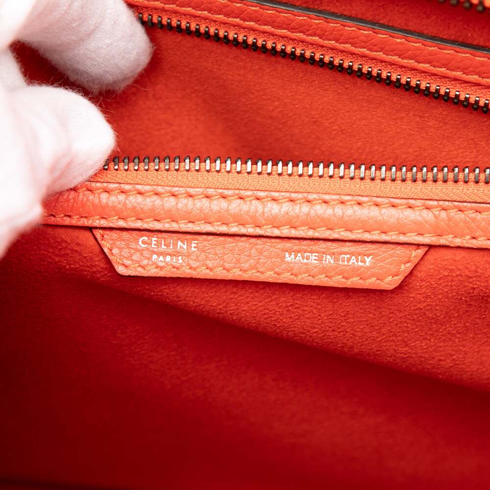 Celine Luggage Bag Grainy Leather Mini #298046C88B - Picture 5 of 7